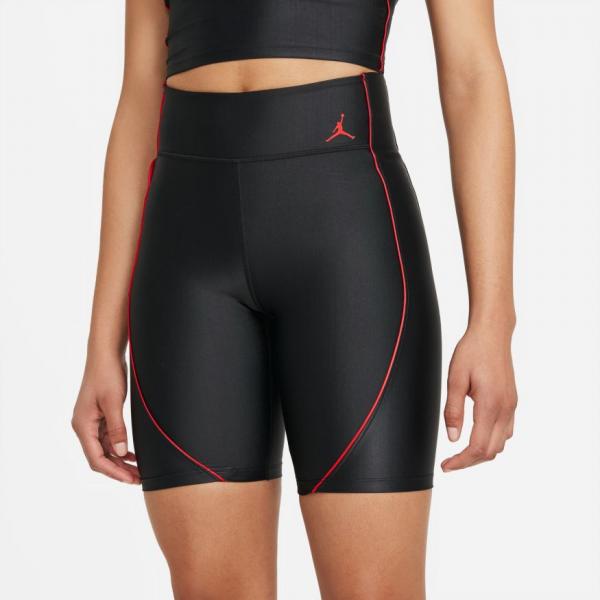Jordan - Women - Essential Tight Shorts - Black/University Red
