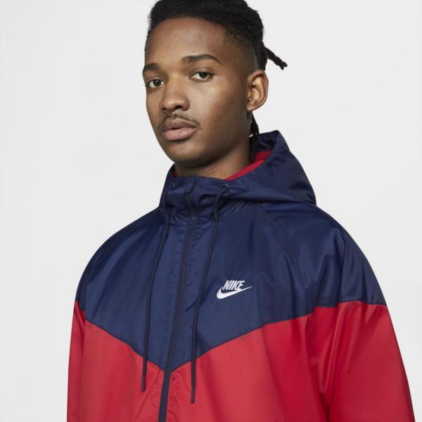 Nike - Men - Woven Land Windrunner Jacket - Red/Navy