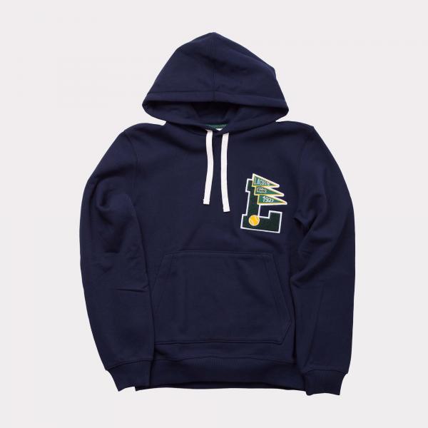 Lacoste - Men - L Logo Pullover Hoodie - Navy