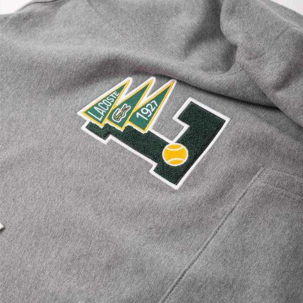 Lacoste - Men - L Logo Pullover Hoodie - Grey