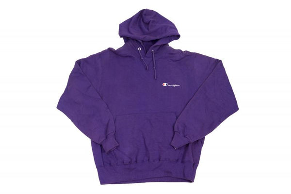 Vintage - Men - Champion Pullover Hoodie - Dark Purple