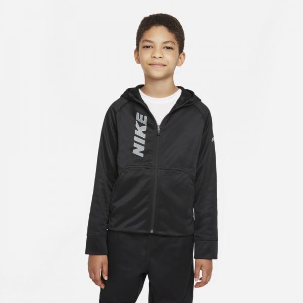 Nike - Boy - Therma Fit Full-Zip Hoodie - Black/White