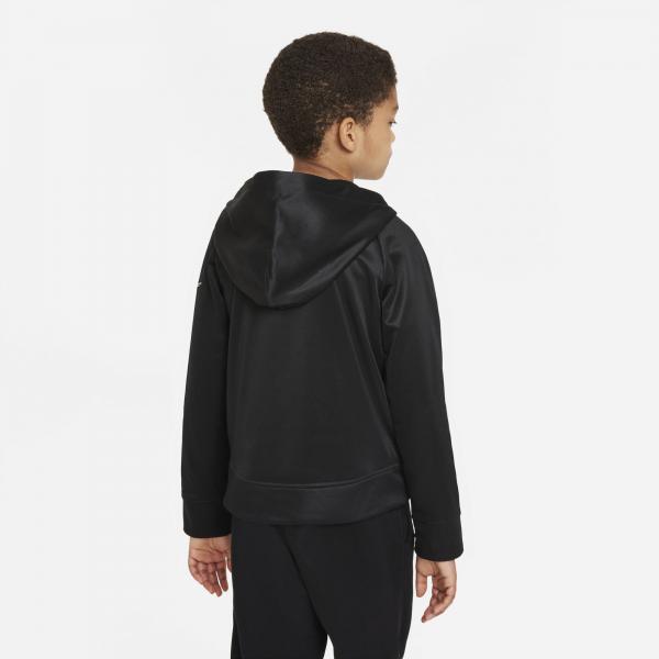 Nike - Boy - Therma Fit Full-Zip Hoodie - Black/White