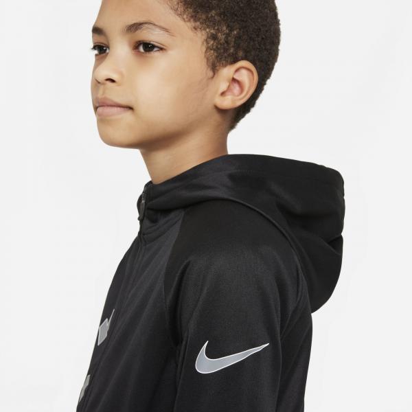 Nike - Boy - Therma Fit Full-Zip Hoodie - Black/White