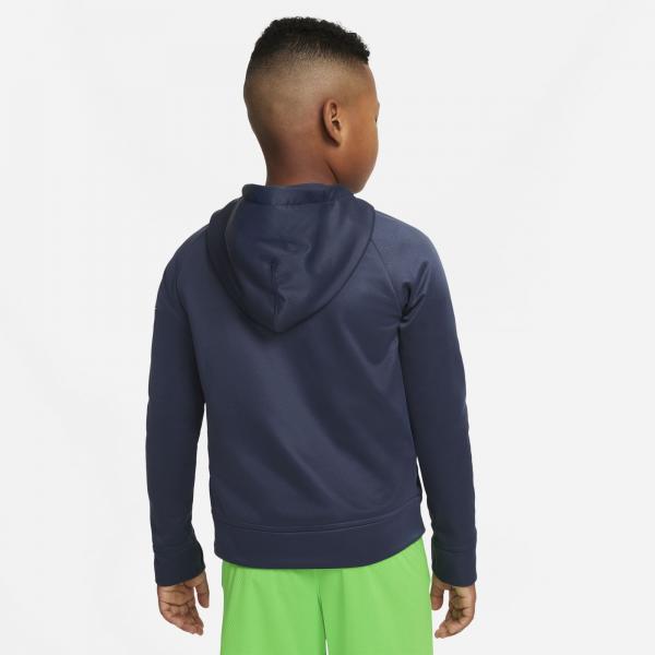 Nike - Boy - Therma Fit Full-Zip Hoodie - Thunder Blue/White