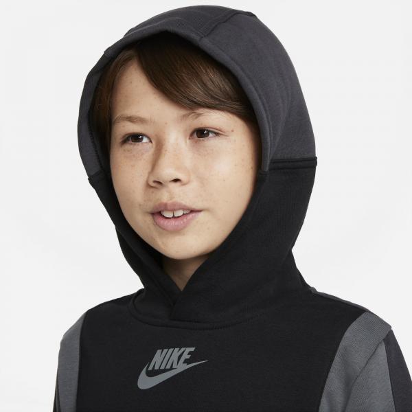 Nike - Boy - Amplify Pullover Hoodie - Black/DK Smoke Grey