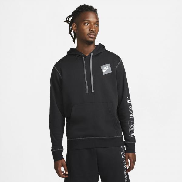 Nike - Men - NSW Just Do It Hoodie - Black/Iron Grey