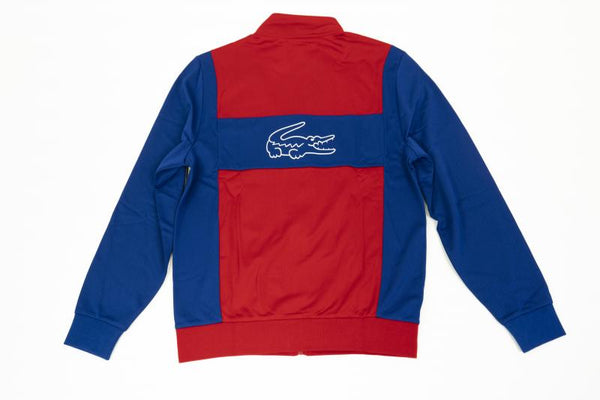 Lacoste - Men - Tricot Sweatshirt with Back Croc - Red/Blue