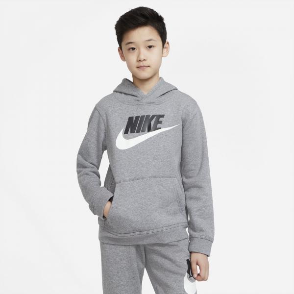 Nike - Boy - Club Pullover Hoodie - Carbon Heather
