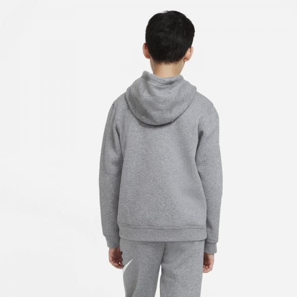 Nike - Boy - Club Pullover Hoodie - Carbon Heather