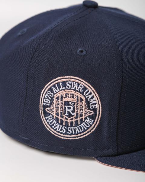 NEW ERA - Accessories - Kansas City Royals 1973 All Star Custom Fitted - Navy/Blush