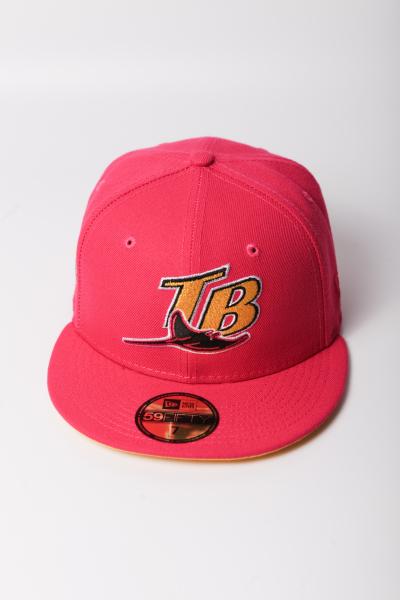 NEW ERA - Accessories - Tampa Bay Stingrays 1998 Inaugural Custom Fitted - Rose/Yellow