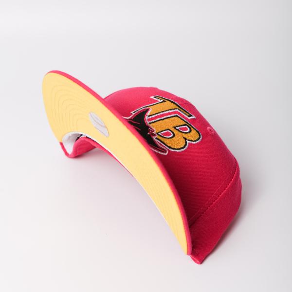 NEW ERA - Accessories - Tampa Bay Stingrays 1998 Inaugural Custom Fitted - Rose/Yellow