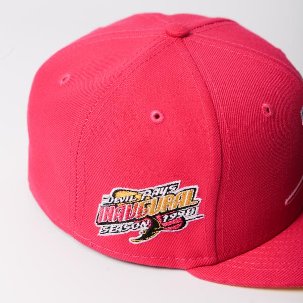 NEW ERA - Accessories - Tampa Bay Stingrays 1998 Inaugural Custom Fitted - Rose/Yellow