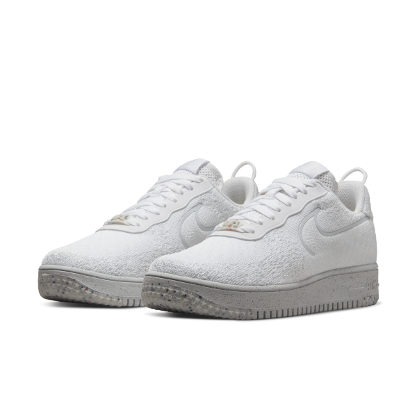 Nike - Men - Air Force 1 Crater Flyknit - White/Platinum Tint
