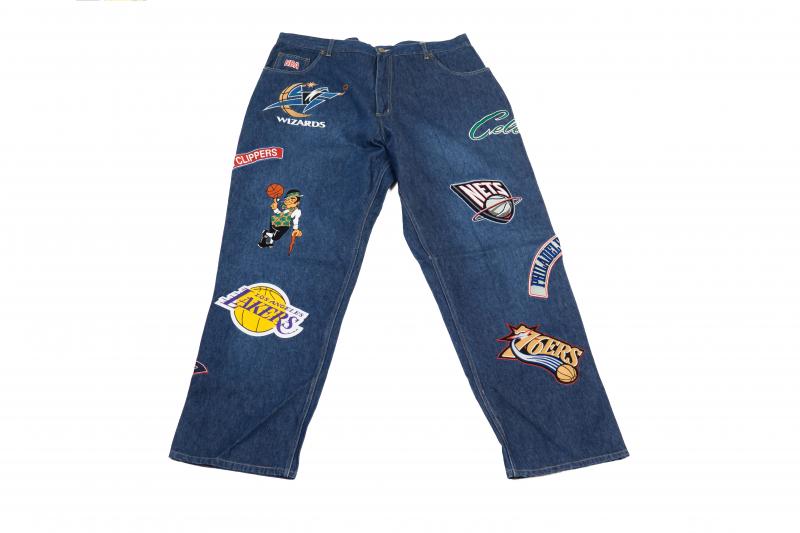 Vintage - Men - Unk NBA Patch Denim - Blue – Nohble