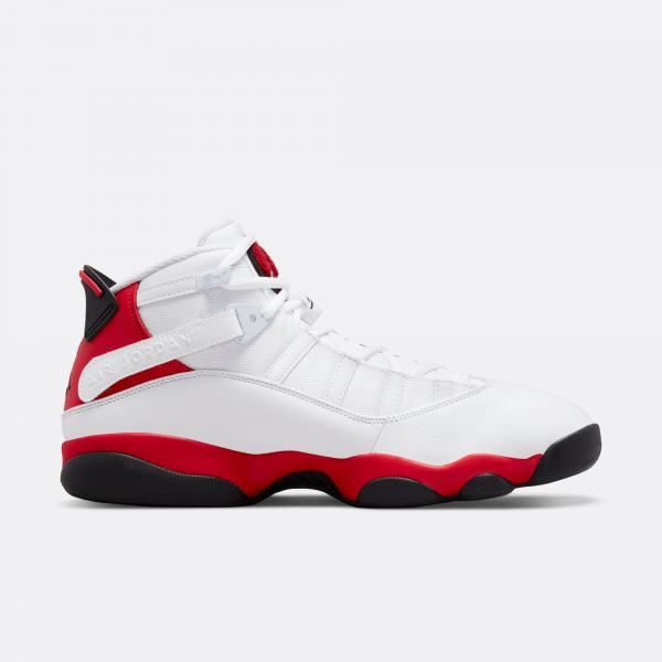 Jordan - Men - 6 Rings - White/Black/University Red
