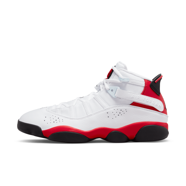 Jordan - Men - 6 Rings - White/Black/University Red