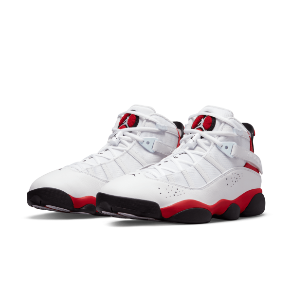 Jordan - Men - 6 Rings - White/Black/University Red
