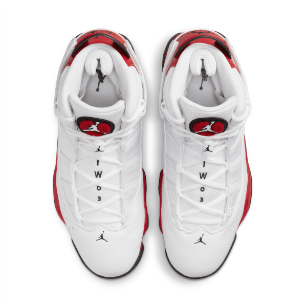 Jordan - Men - 6 Rings - White/Black/University Red