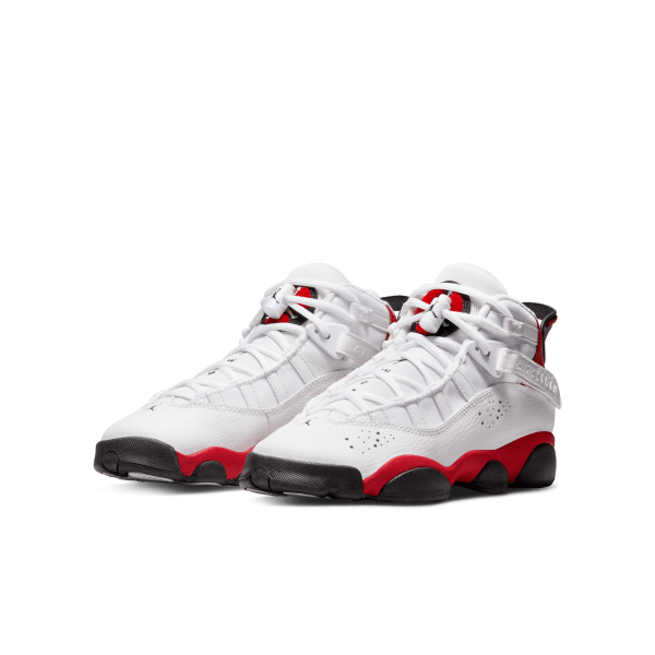 Jordan - Boy - GS 6 Rings - White/Black/University Red