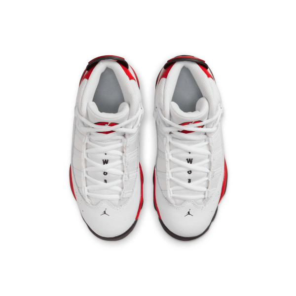 Jordan - Boy - PS 6 Rings - White/Black/University Red