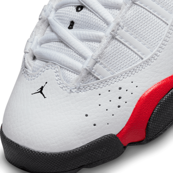 Jordan - Boy - PS 6 Rings - White/Black/University Red