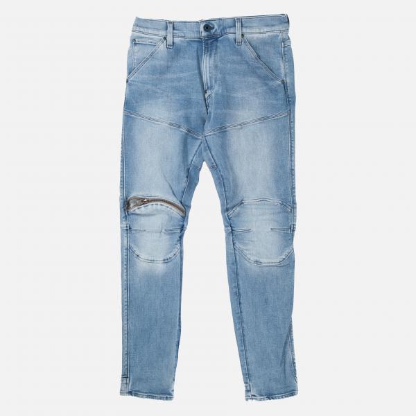 G-STAR INC - Men - 5620 3D Zip Skinny Jean - Light Indigo Aged