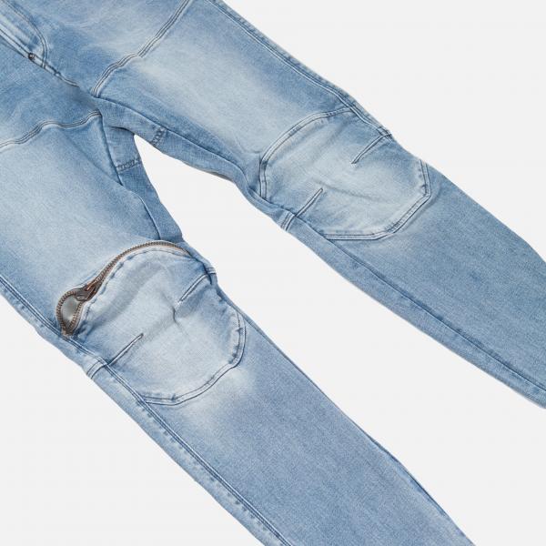 G-STAR INC - Men - 5620 3D Zip Skinny Jean - Light Indigo Aged