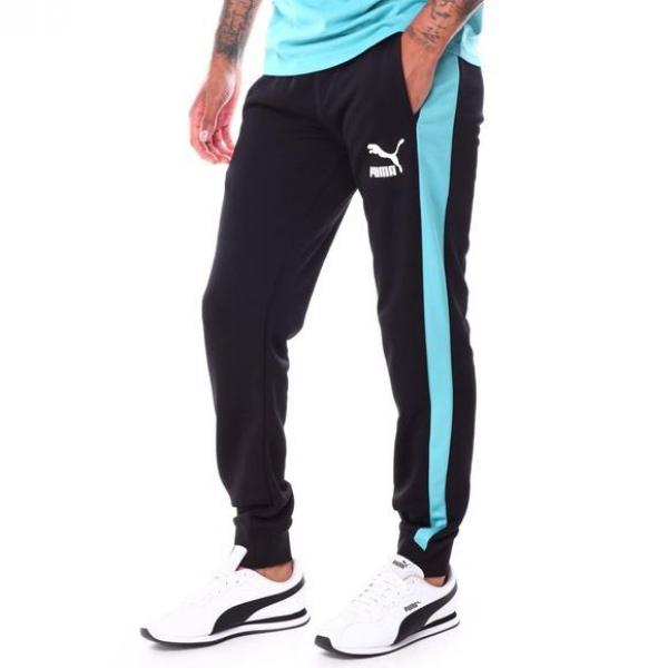 PUMA - Men - SWXP T7 Track Pant - Black/Purple/Teal