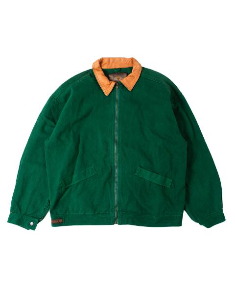 Vintage - Men - Phenom Jeans Denim Jacket - Green/Tan