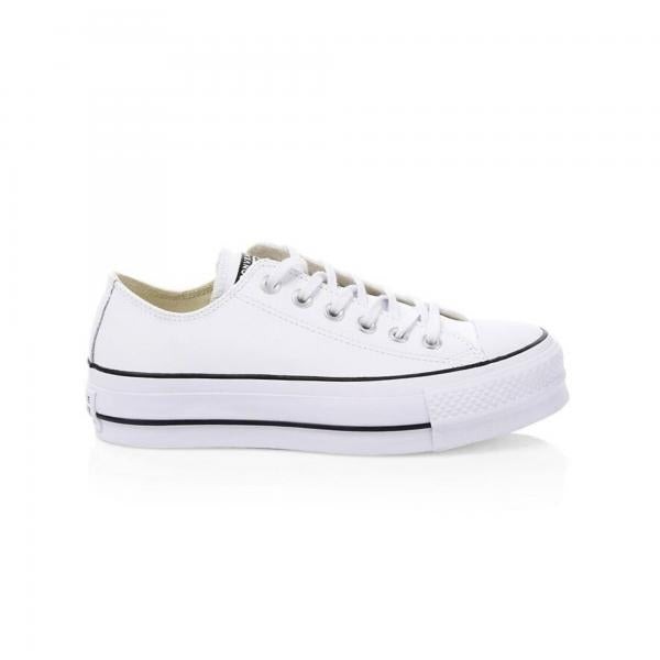Converse - Women - All Star Platform Low - White Leather