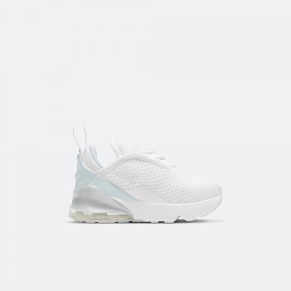 Nike - Boy - TD Air Max 270 - White/Metallic Silver
