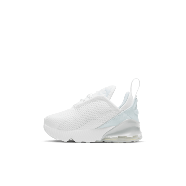 Nike - Boy - TD Air Max 270 - White/Metallic Silver