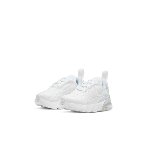 Nike - Boy - TD Air Max 270 - White/Metallic Silver