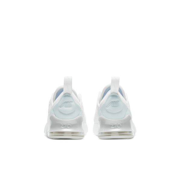 Nike - Boy - TD Air Max 270 - White/Metallic Silver