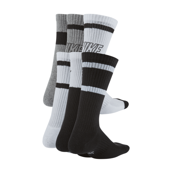 Nike - Men - Everyday Crew 6pk - Black/Multi-Color