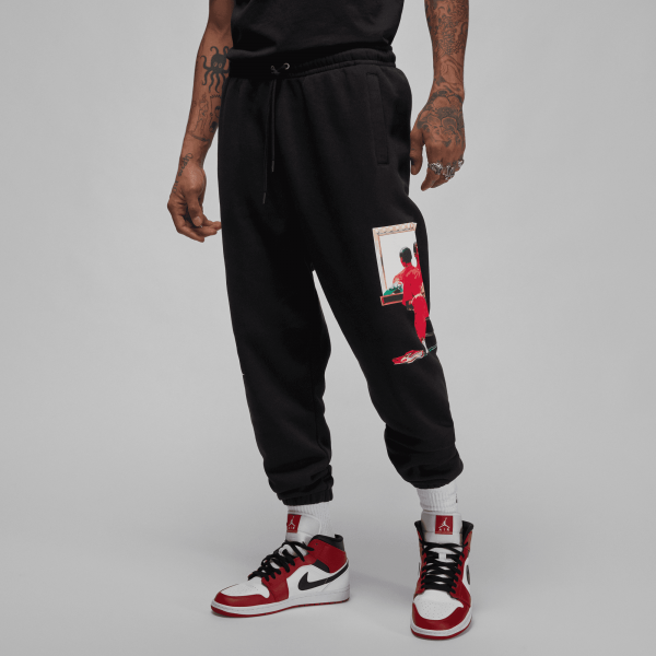 Jordan - Men - Flight Artist Sweatpant - Black/University Red