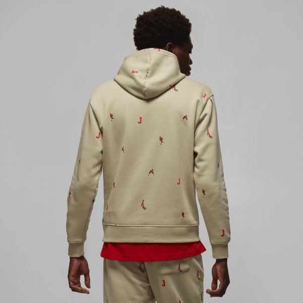 Jordan - Men - Essentials AOP MJ Pullover Hoodie - Rattan