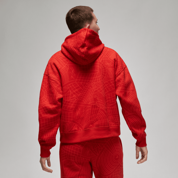 Jordan - Women - BRKLN AOP Pullover Hoodie - Gym Red