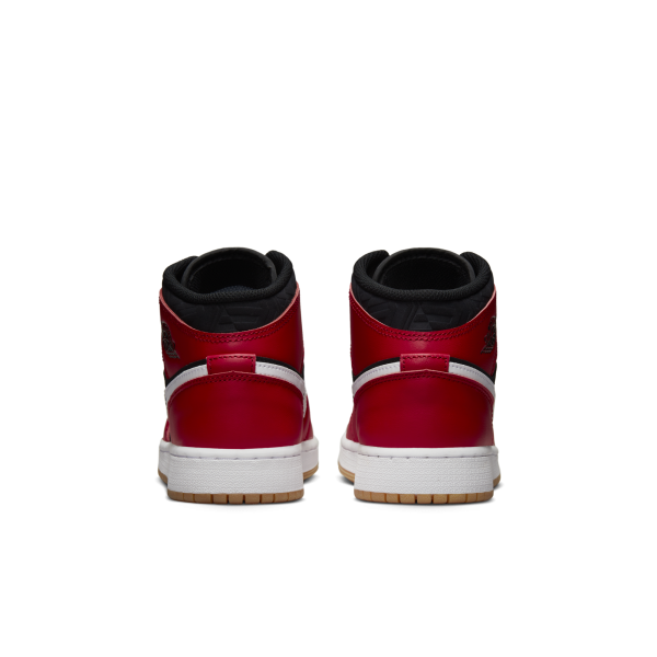 Jordan - Boy - GS Air Jordan 1 Mid SE - Black/Red/White/Malachite