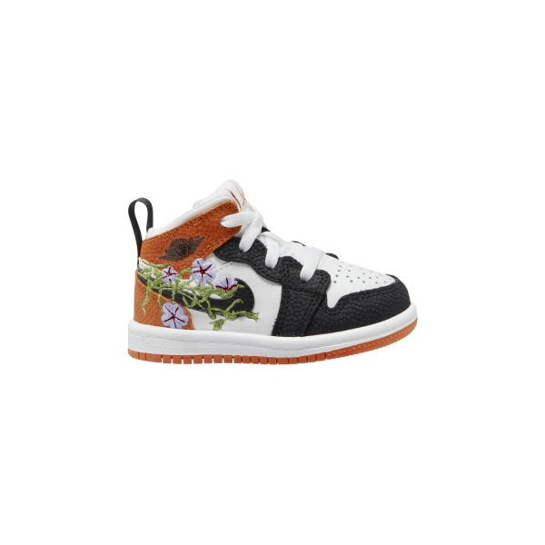 Jordan - Girl - TD Air Jordan 1 Mid SE - White/Black/Starfish/Green
