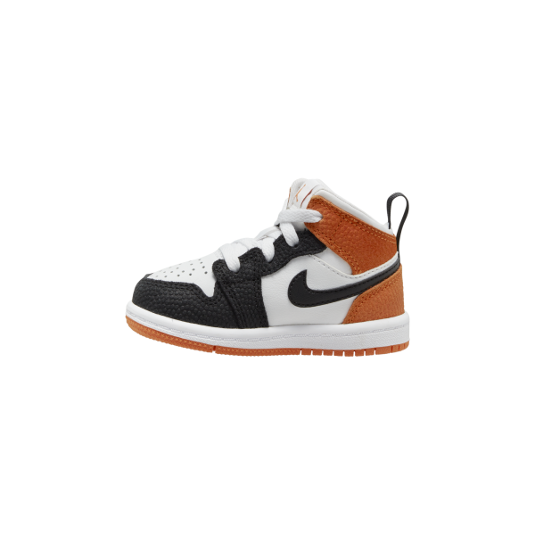 Jordan - Girl - TD Air Jordan 1 Mid SE - White/Black/Starfish/Green