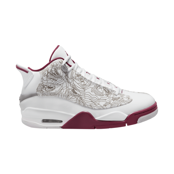 Jordan - Men - Dub Zero - White/Cherrywood Red/Silver