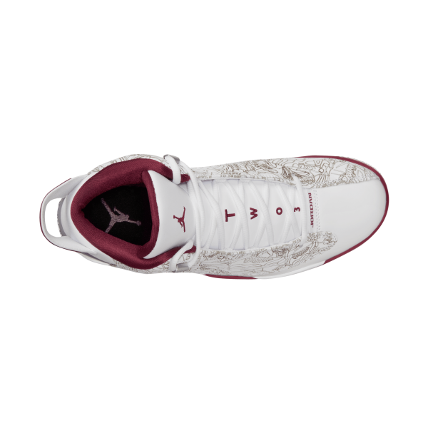 Jordan - Men - Dub Zero - White/Cherrywood Red/Silver