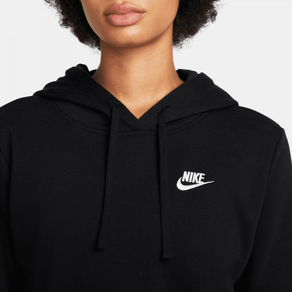 Nike - Women - Club Pullover Hoodie - Black/White