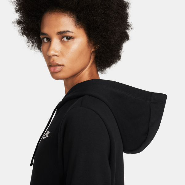 Nike - Women - Club Pullover Hoodie - Black/White
