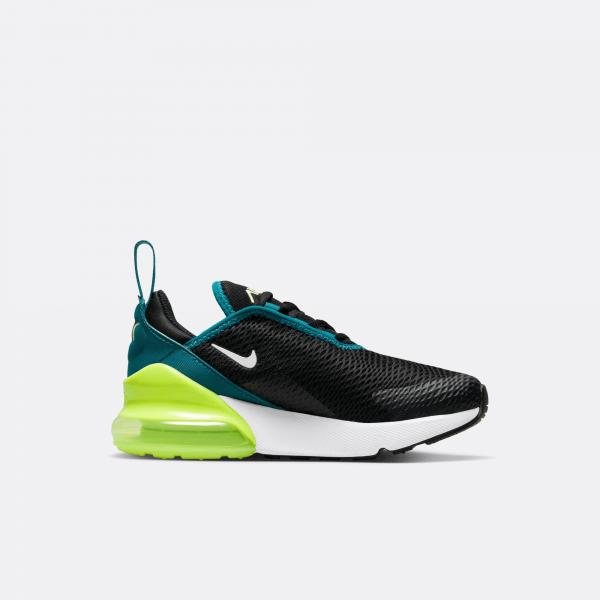Nike - Boy - PS Air Max 270 - Black/White/Bright Spruce