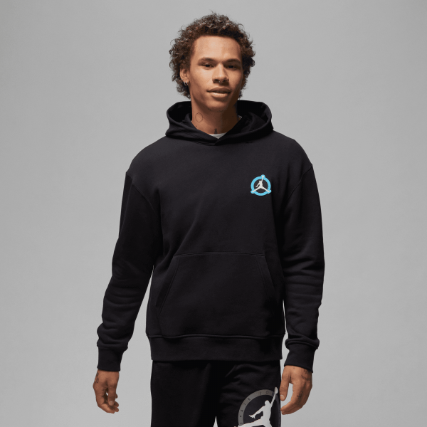 Jordan - Men - Flight MVP Pullover - Black/Rush Orange