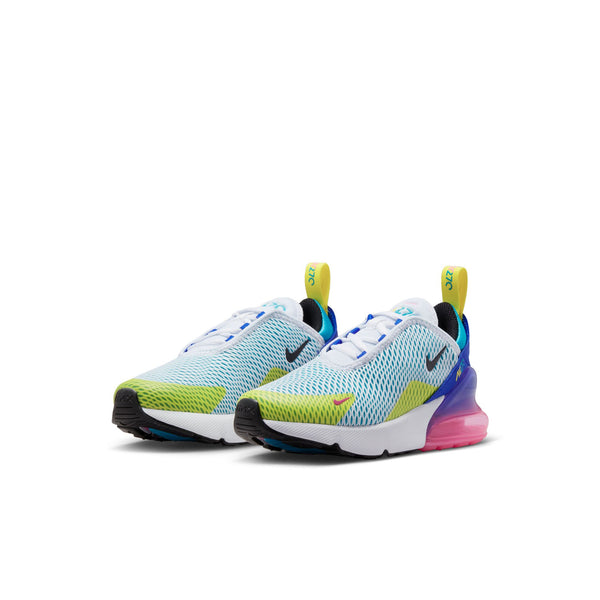 Nike - Boy - PS Air Max 270 - White/Black/Hyper Royal
